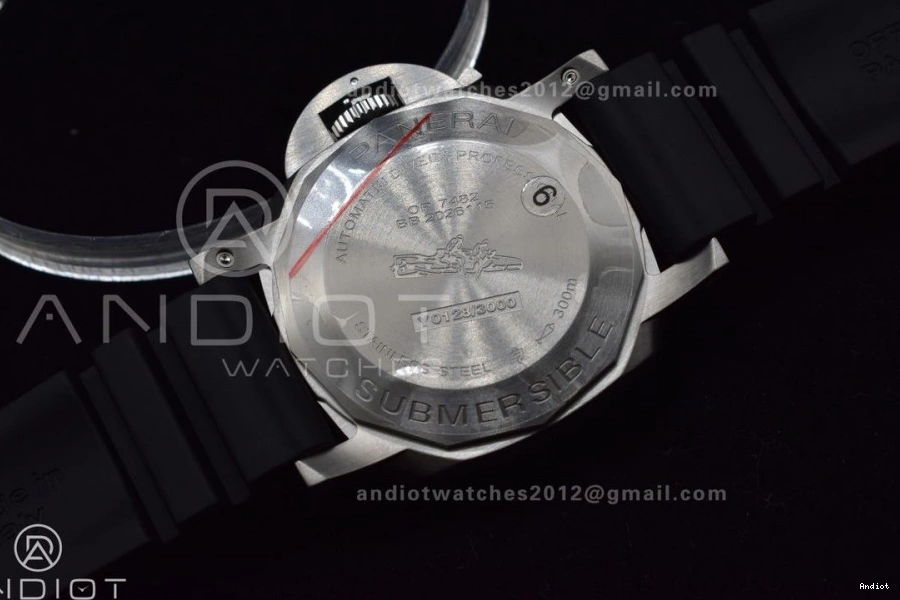 Youthful 437 Black Best PAM1229 Rubber P Dial Black Edition Strap on Y 1:1 SBF 0712